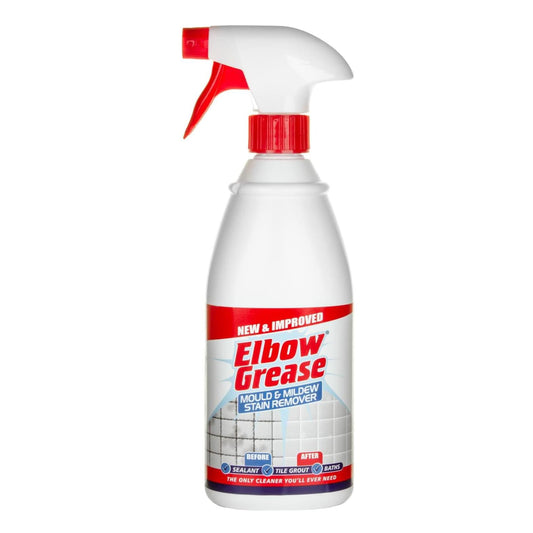 Elbow Grease Mould & Mildew Stain Remover Spray 700ml for Effective Mold Removal, Prevent Mould Growth Kitchen Toilet Outdoor and Indoor